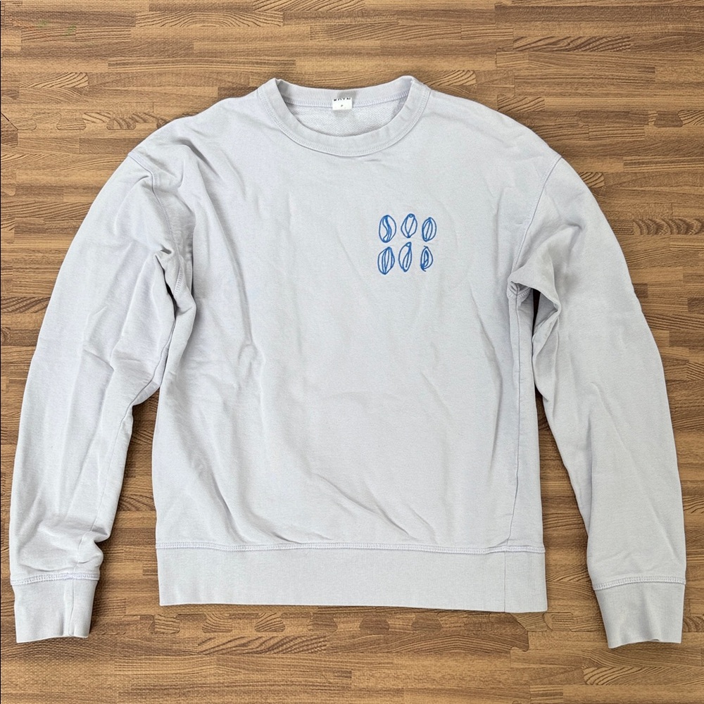 rupi kaur Poet Light Lilac Crew Neck Sweatshirt
